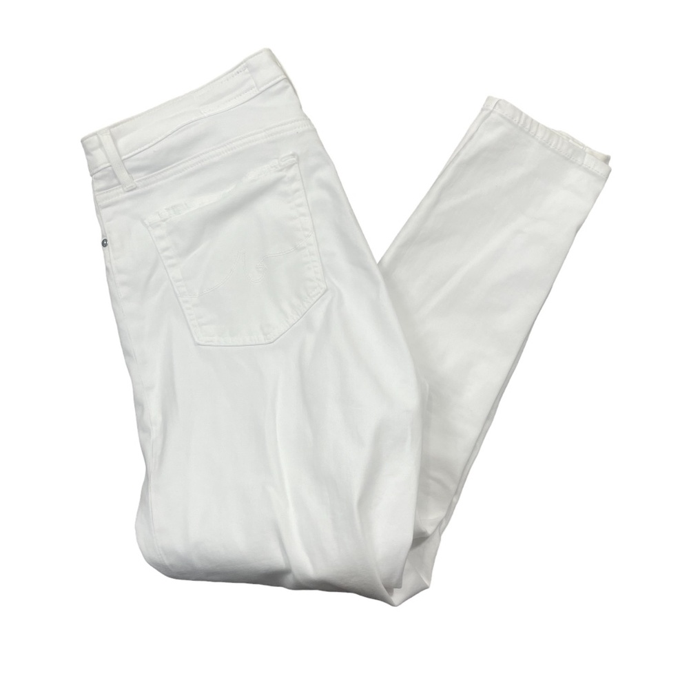 AG Adriano Goldschmied Anthropologie Women 30R High Rise Abbey Ankle Pants White